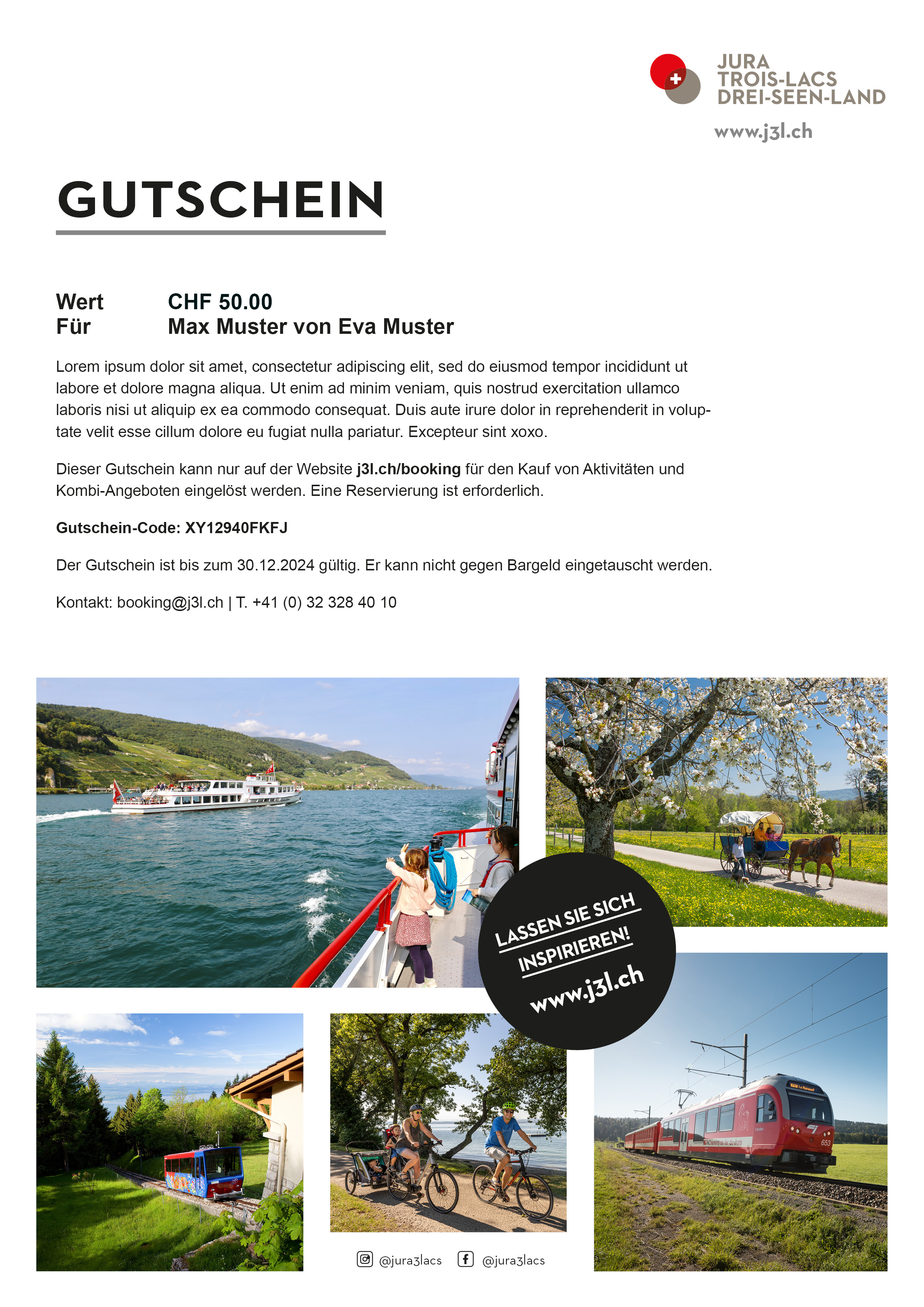 j3l_premium-6: Jura & Drei-Seen-Land, Ausflüge & Transport