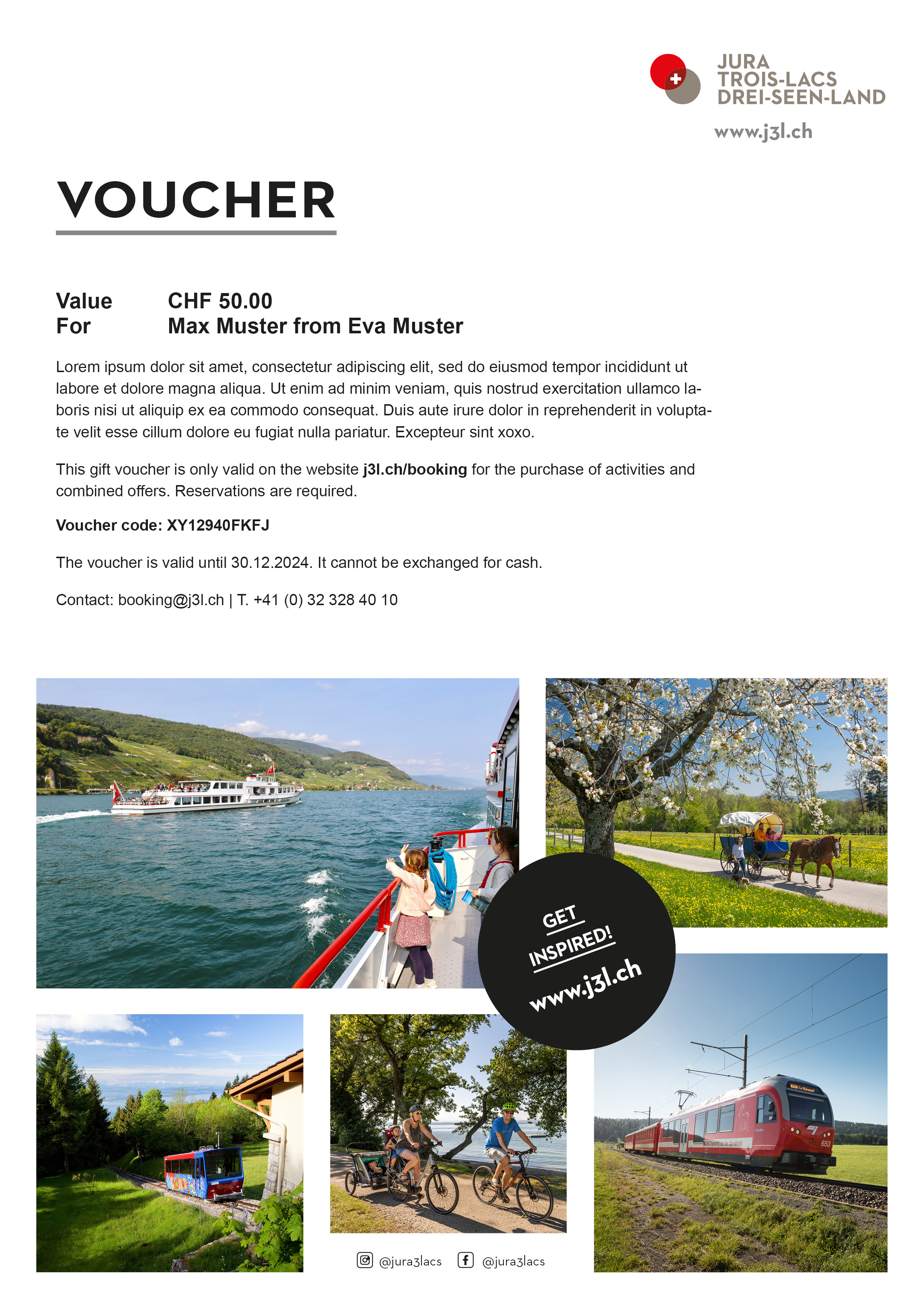 j3l_premium-6: Jura & Three-Lakes, Excursions & transport